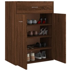 Armoire à chaussures Chêne marron 60x35x84 cm Bois d'ingénierie 