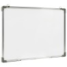 Tableau blanc magnétique effaçable à sec Blanc 70x50 cm Acier 