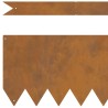 Bordures de pelouse 20 pcs 100x0.5x20 cm Acier rouillé 