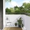 Paravent de balcon blanc 300x80 cm résine tressée 