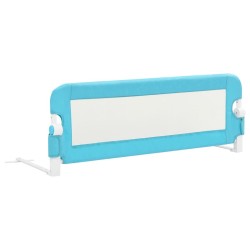 Barrière de sécurité de lit d'enfant Bleu 120x42 cm Polyester 