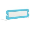 Barrière de sécurité de lit d'enfant Bleu 120x42 cm Polyester 