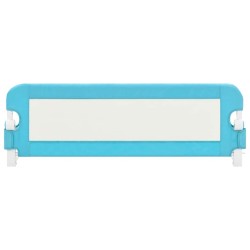 Barrière de sécurité de lit d'enfant Bleu 120x42 cm Polyester 