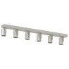 Projecteur de plafond 6 voies ajustable en nickel brossé E27 