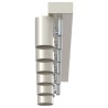 Projecteur de plafond 6 voies ajustable en nickel brossé E27 