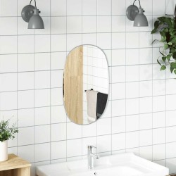 Miroir mural Argenté 50x35 cm 