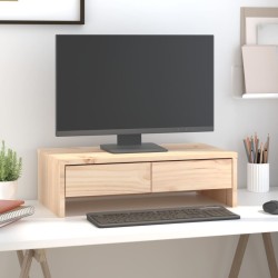 Support pour moniteur 50x27x15 cm Bois de pin solide 