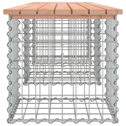 Banc de jardin design gabion 203x44x42cm bois massif de douglas 