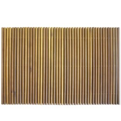 Tapis de salle de bain Bois d'acacia 80 x 50 cm 