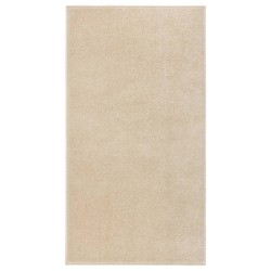 Tapis à poils courts 80x150 cm Beige 