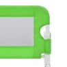 Barrière de sécurité de lit d'enfant Vert 120x42 cm Polyester 