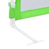 Barrière de sécurité de lit d'enfant Vert 120x42 cm Polyester 