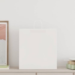 Sacs en papier 250 pcs avec poignées blanc 45x17x48 cm 