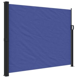 Auvent latéral rétractable bleu 160x300 cm 