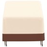 Housse chaise longue de jardin beige 79x97x48/74 cm oxford 600D 