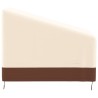 Housse chaise longue de jardin beige 79x97x48/74 cm oxford 600D 