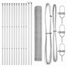 Kit de Clôture Lot de 2 Acier galvanisé 25 x 1 m 