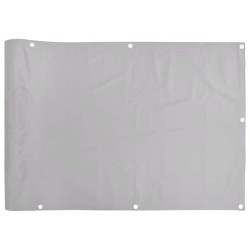 Écran d'intimité de balcon gris 800x90 cm PVC 