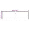 Écran d'intimité de balcon gris 800x90 cm PVC 