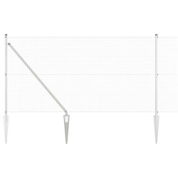 Ensemble de Poteaux de Clôture 2 Poteaux Acier galvanisé 10 x 1 m 