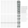 Poteaux de clôture 22 pcs U-Channel 120 cm Acier galvanisé 