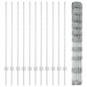 Poteaux de clôture 22 pcs U-Channel 120 cm Acier galvanisé 