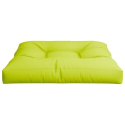 Coussin de palette vert brillant 70x70x12 cm tissu 