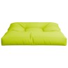 Coussin de palette vert brillant 70x70x12 cm tissu 