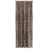 Rideaux en velours 2 pièces avec œillets cappuccino 245 x 140 cm 