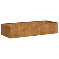Jardinière rouillé 200x80x40 cm acier inoxydable 