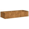 Jardinière rouillé 200x80x40 cm acier inoxydable 