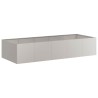 Jardinière rouillé 200x80x40 cm acier inoxydable 