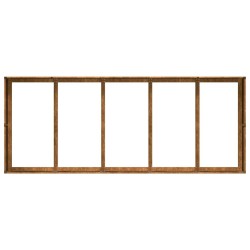 Jardinière rouillé 200x80x40 cm acier inoxydable 