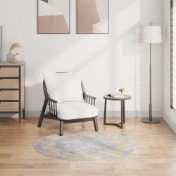 Tapis lavable antidérapant φ120 cm gris 