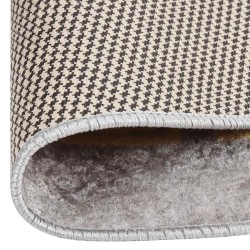 Tapis lavable antidérapant φ120 cm gris 