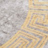 Tapis lavable antidérapant φ120 cm gris 