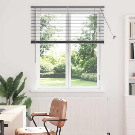 Store de Fenêtre Gris foncé 80 x 130 cm Aluminium 