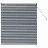 Store de Fenêtre Gris foncé 80 x 130 cm Aluminium 
