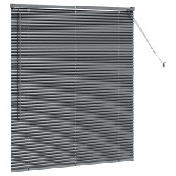 Store de Fenêtre Gris foncé 80 x 130 cm Aluminium 