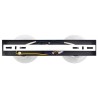 Luminaires de plafond avec abat-jour en verre réglable anthracite E27 