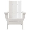 Chaise Adirondack pliable Blanche 74,5x80,5x90 cm HDPE 