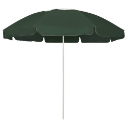 Parasol de plage vert 240 cm 