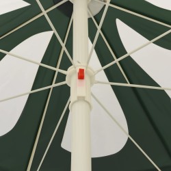 Parasol de plage vert 240 cm 