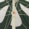 Parasol de plage vert 240 cm 