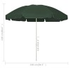 Parasol de plage vert 240 cm 