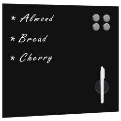 Tableau noir magnétique mural Verre 50x50 cm 