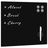 Tableau noir magnétique mural Verre 50x50 cm 