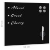 Tableau noir magnétique mural Verre 50x50 cm 