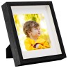 Cadres photo 3D 3 pcs Noir 23x23 cm pour photos 13x13 cm 