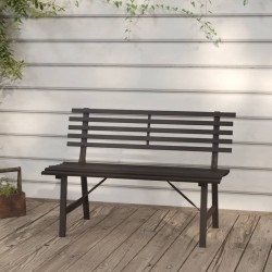 Banc de jardin 110 cm Acier Noir 